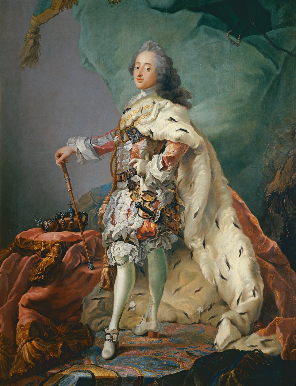 Portrett av Frederick V, 1749 av Carl Gustaf Pilo