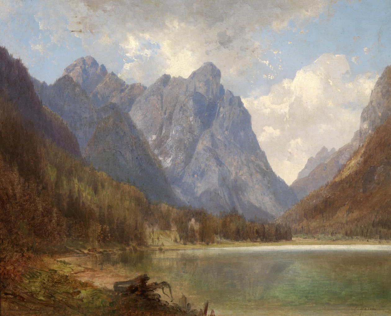 Toblacher See i Puster Valley av Carl Hasch