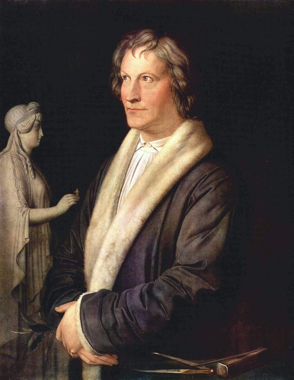 Portrett av den danske billedhuggeren Bertel Thorvaldsen av Carl Joseph Begas