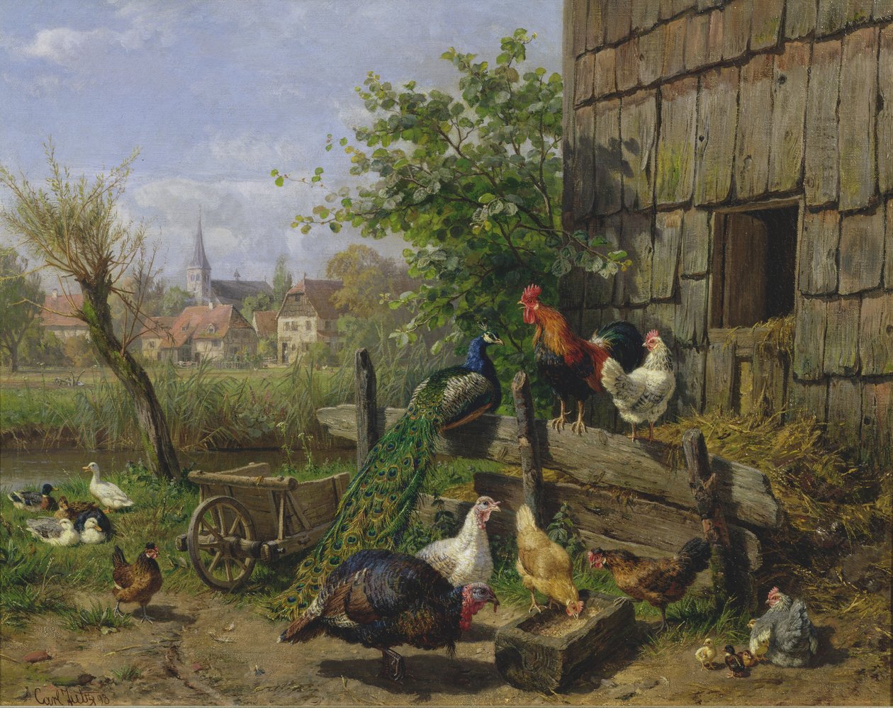 Gårdsgården, 1898 av Carl Jutz