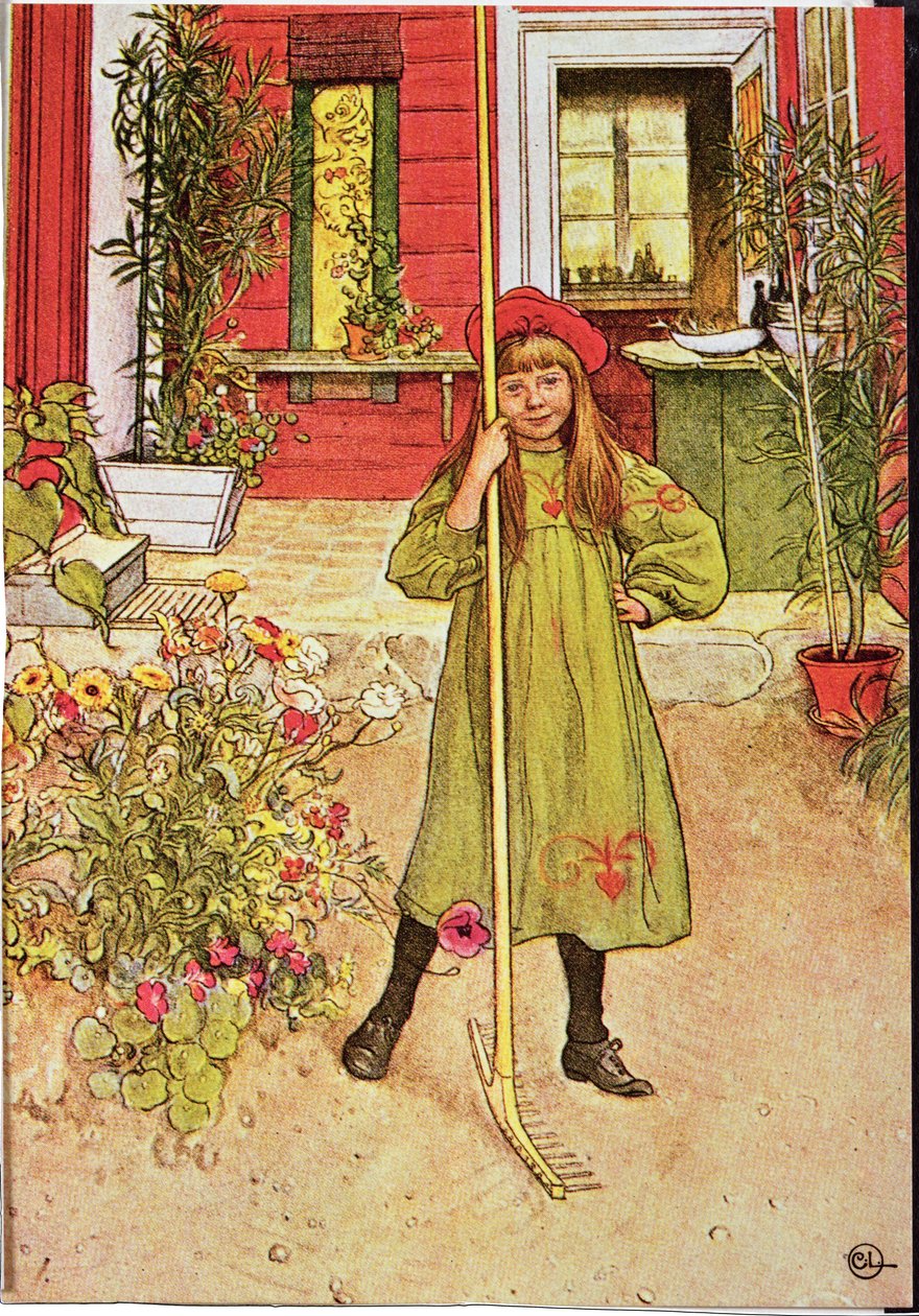 Raking av Carl Larsson