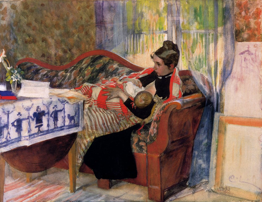 Mor Tanker av Carl Larsson