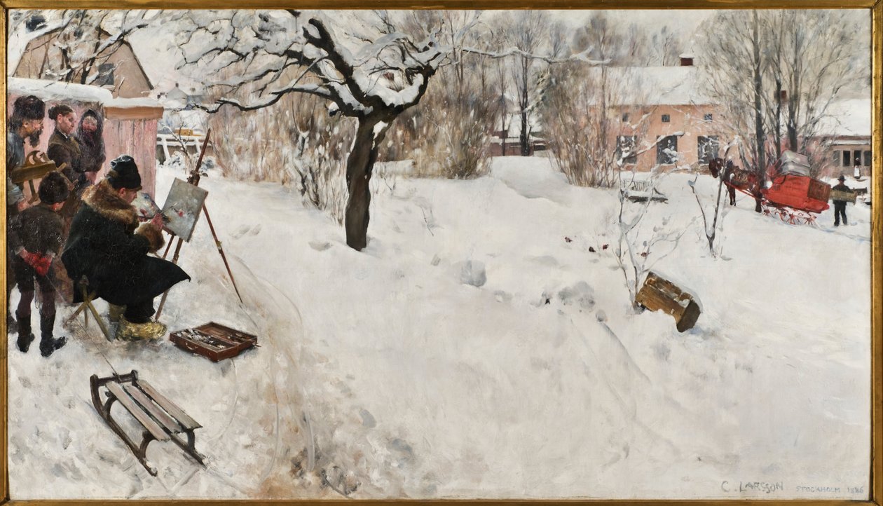 Friluftsmaler av Carl Larsson
