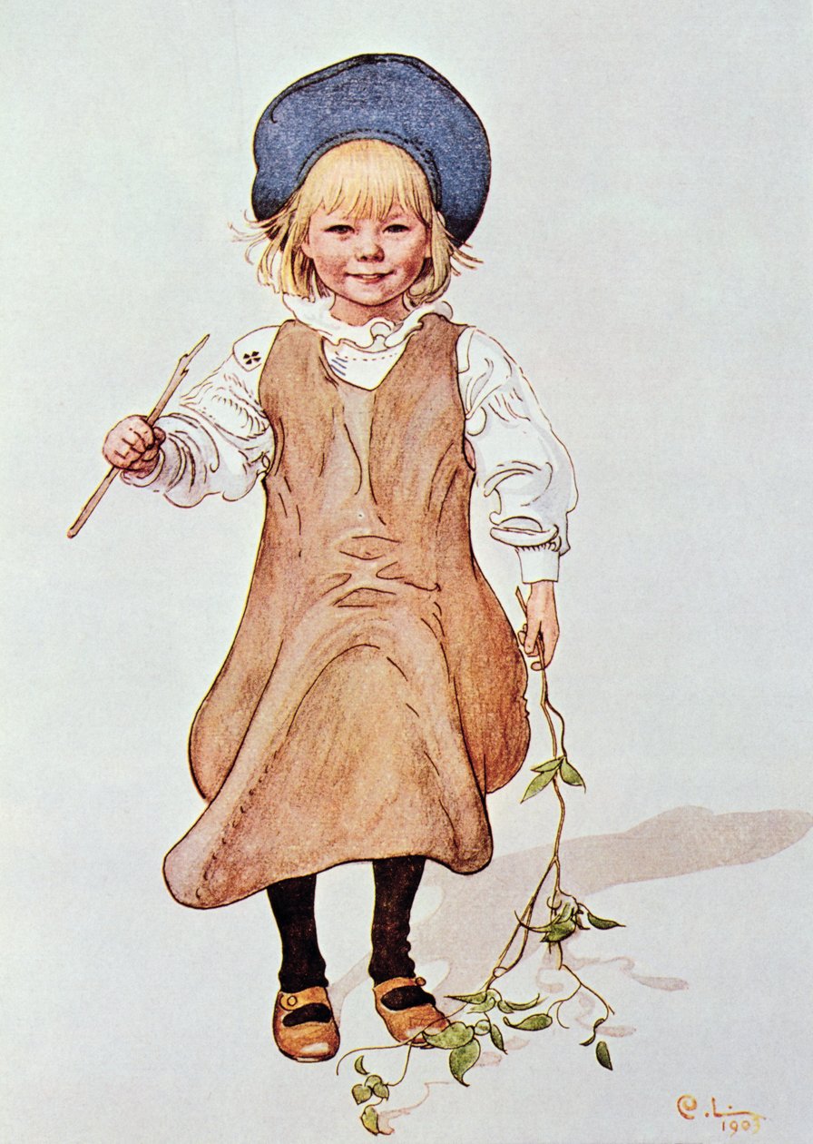 Portrett av en ung jente, 1903 av Carl Larsson