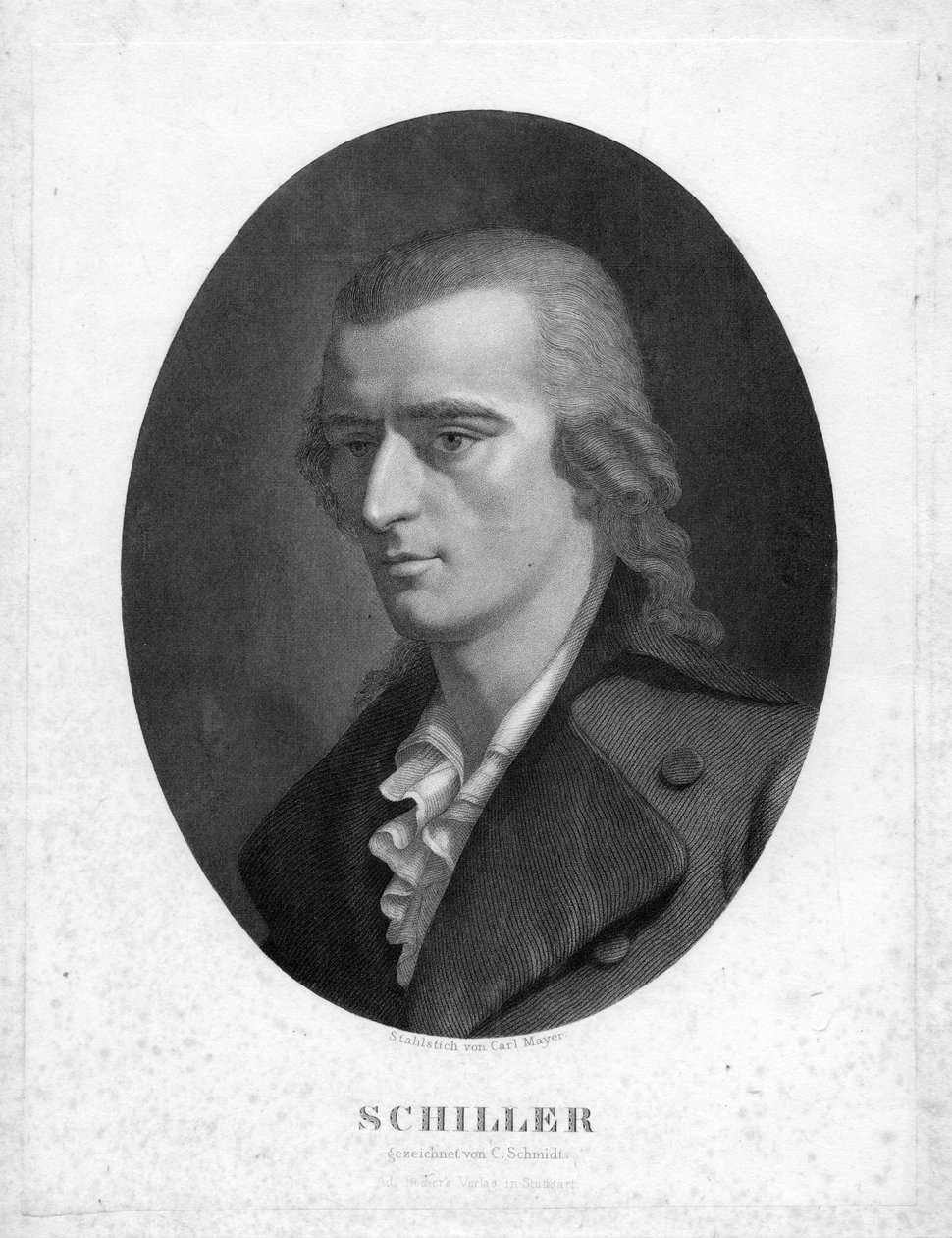 gravert portrett av Carl Mayer d’après Christoph