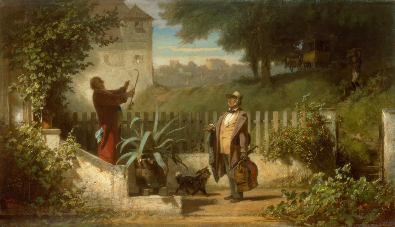 Besøk på landsbygda av Carl Spitzweg