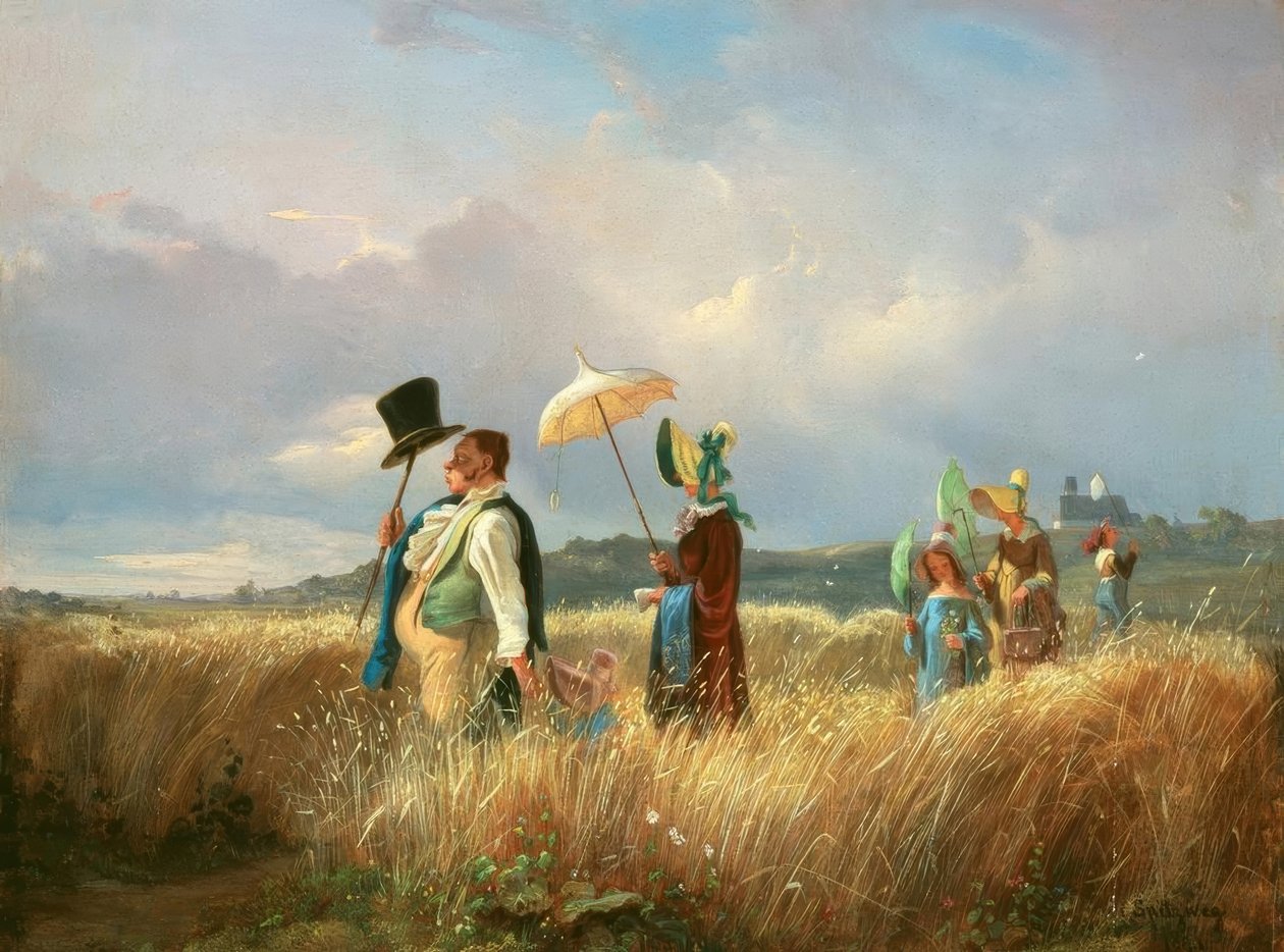 Søndagsvandringen av Carl Spitzweg