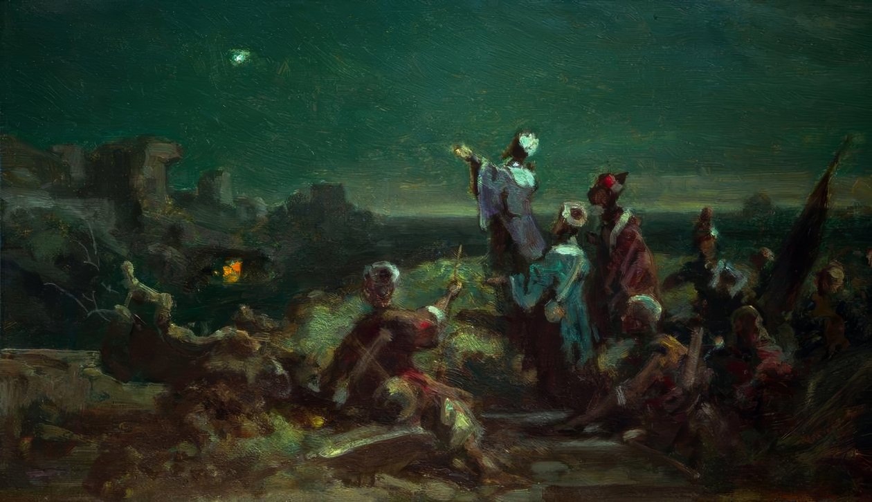 Stjernen i Betlehem av Carl Spitzweg