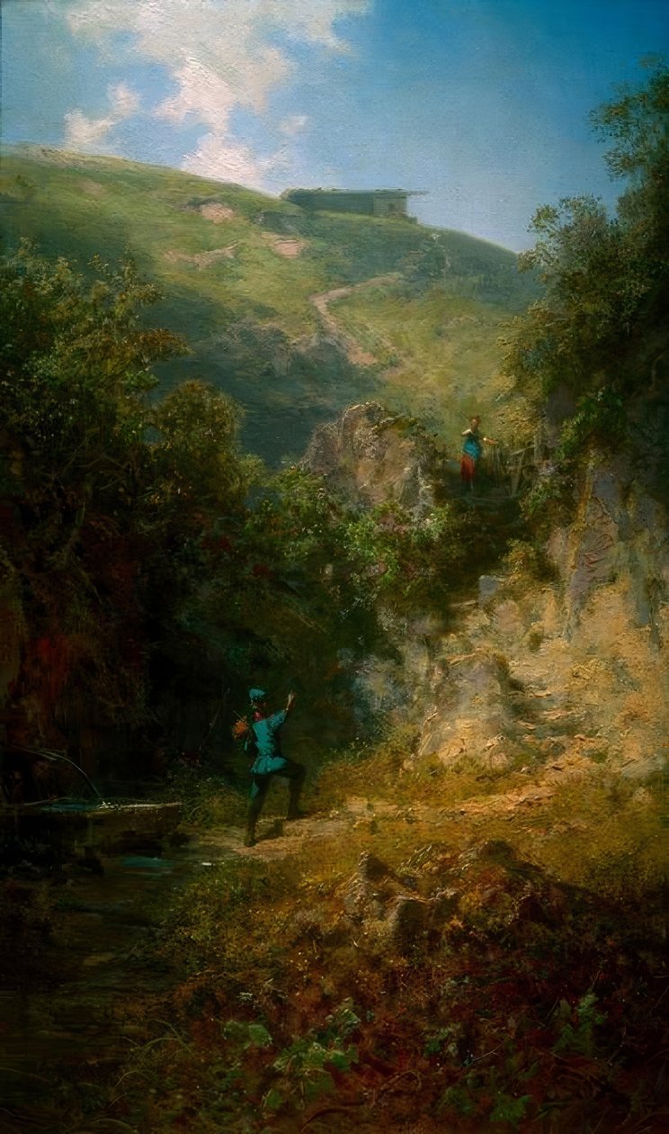 Den ferierende av Carl Spitzweg