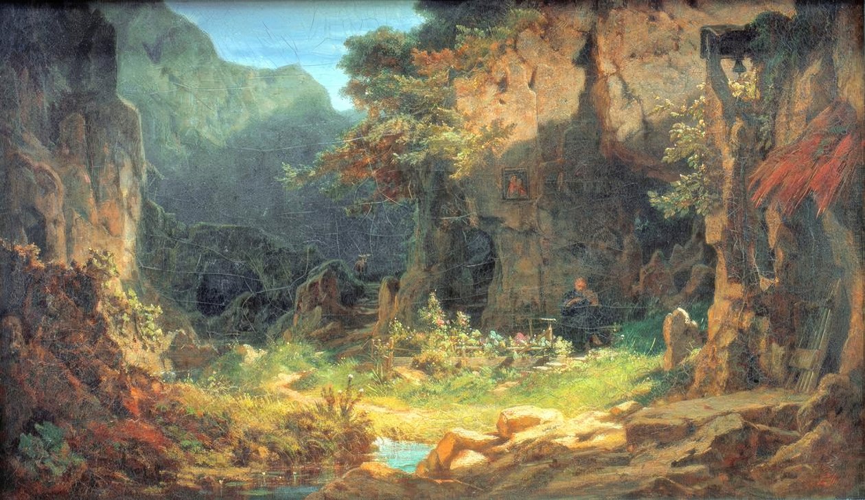Fiolineremitt av Carl Spitzweg