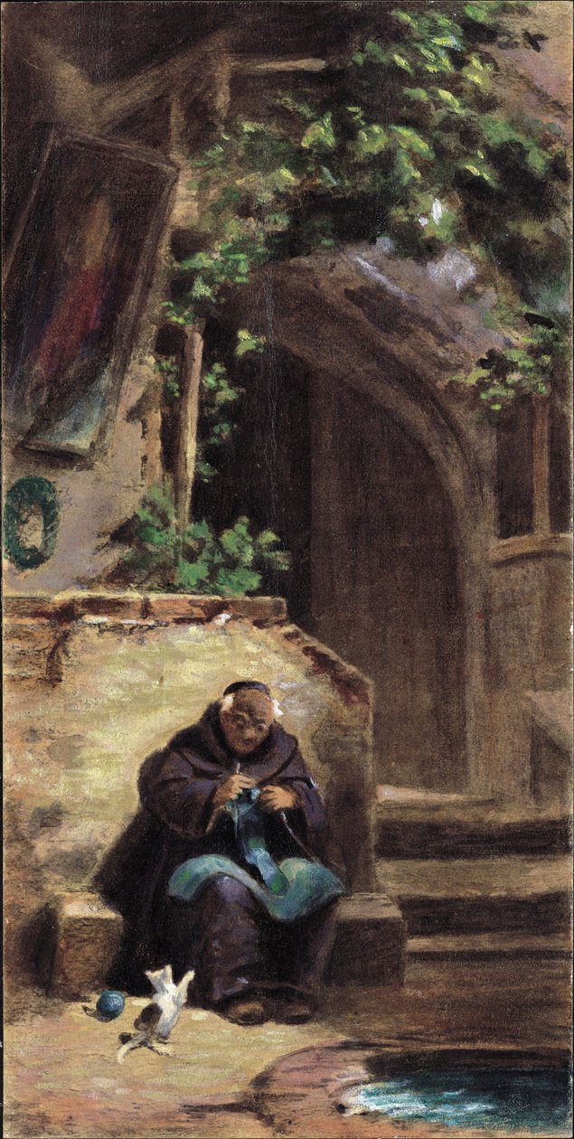 Strikkemunk av Carl Spitzweg