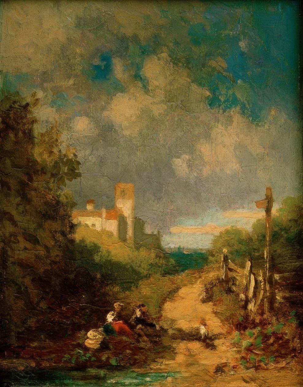 Hvil på grusveien av Carl Spitzweg