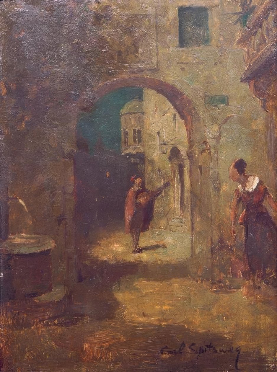 Solo serenade av Carl Spitzweg