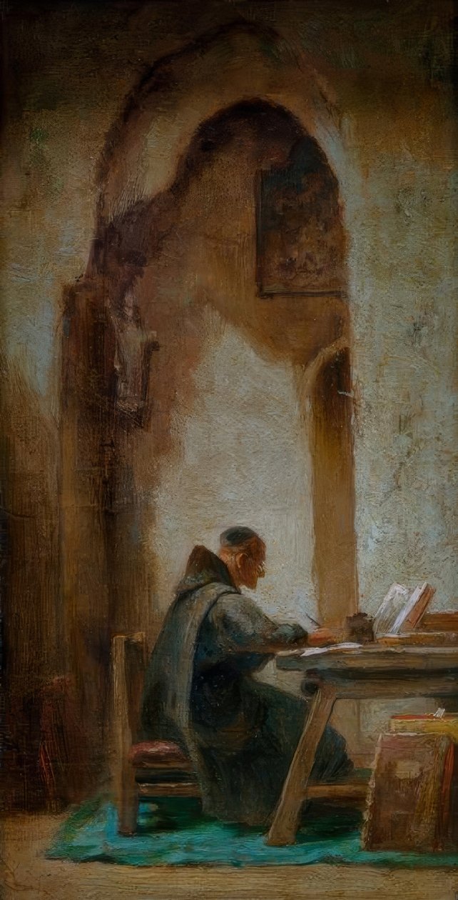 Student munk av Carl Spitzweg