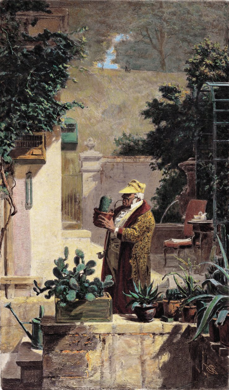 The Cactus Lover, før 1858 av Carl Spitzweg