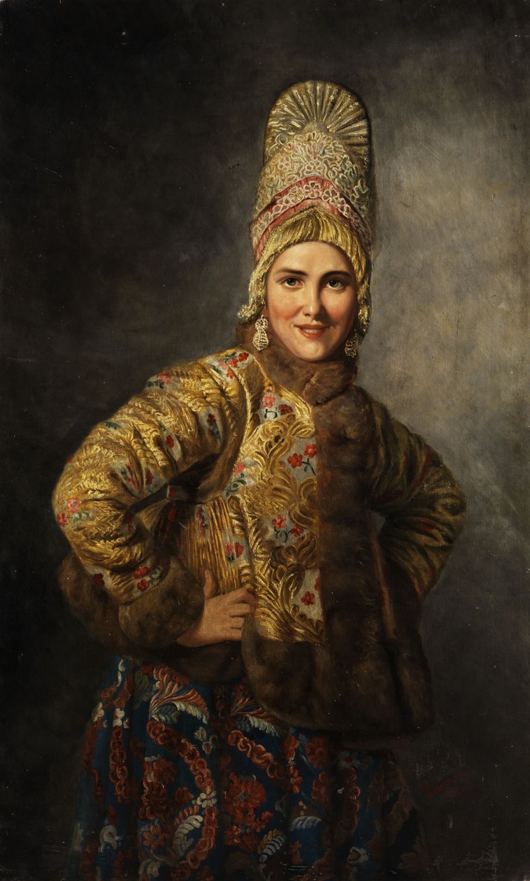 Russisk boyarbrud av Karl Gottlieb Wenig