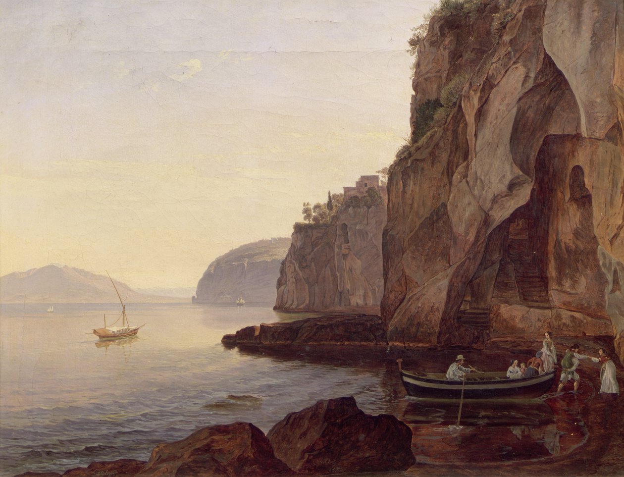 Cocumella nær Sorrento, 1827 av Carl Wilhelm Goetzloff