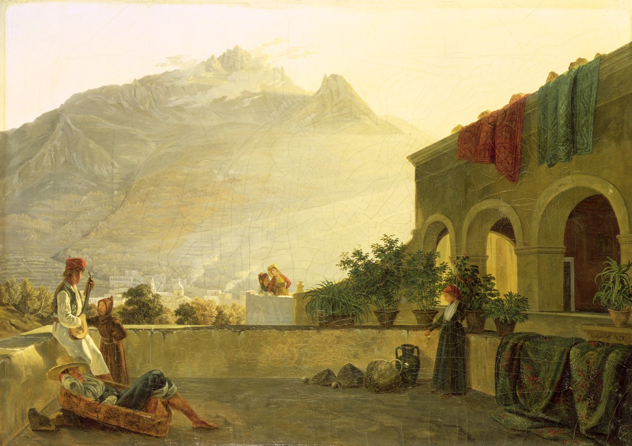 Sentry on Ischia, 1829 av Carl Wilhelm Goetzloff