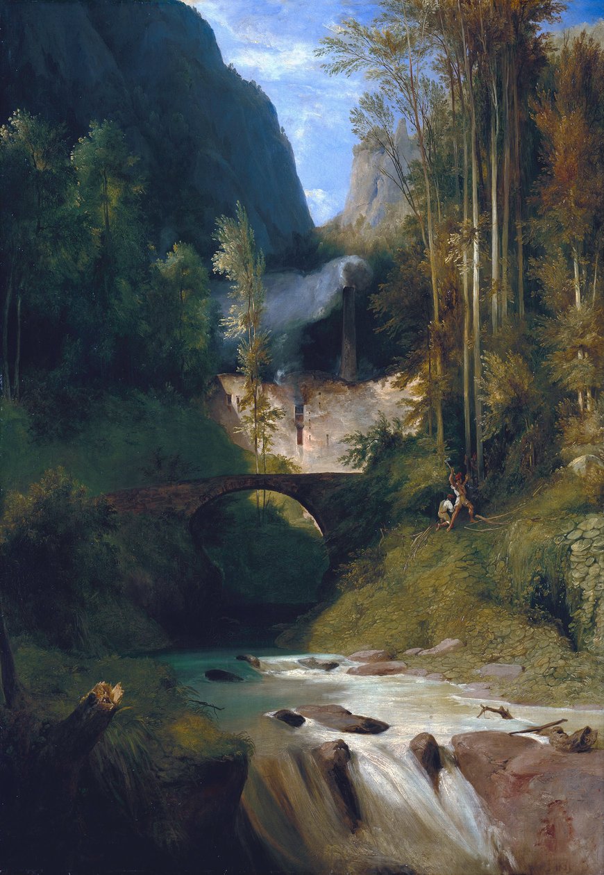 Amalfi -juvet av Carl Blechen