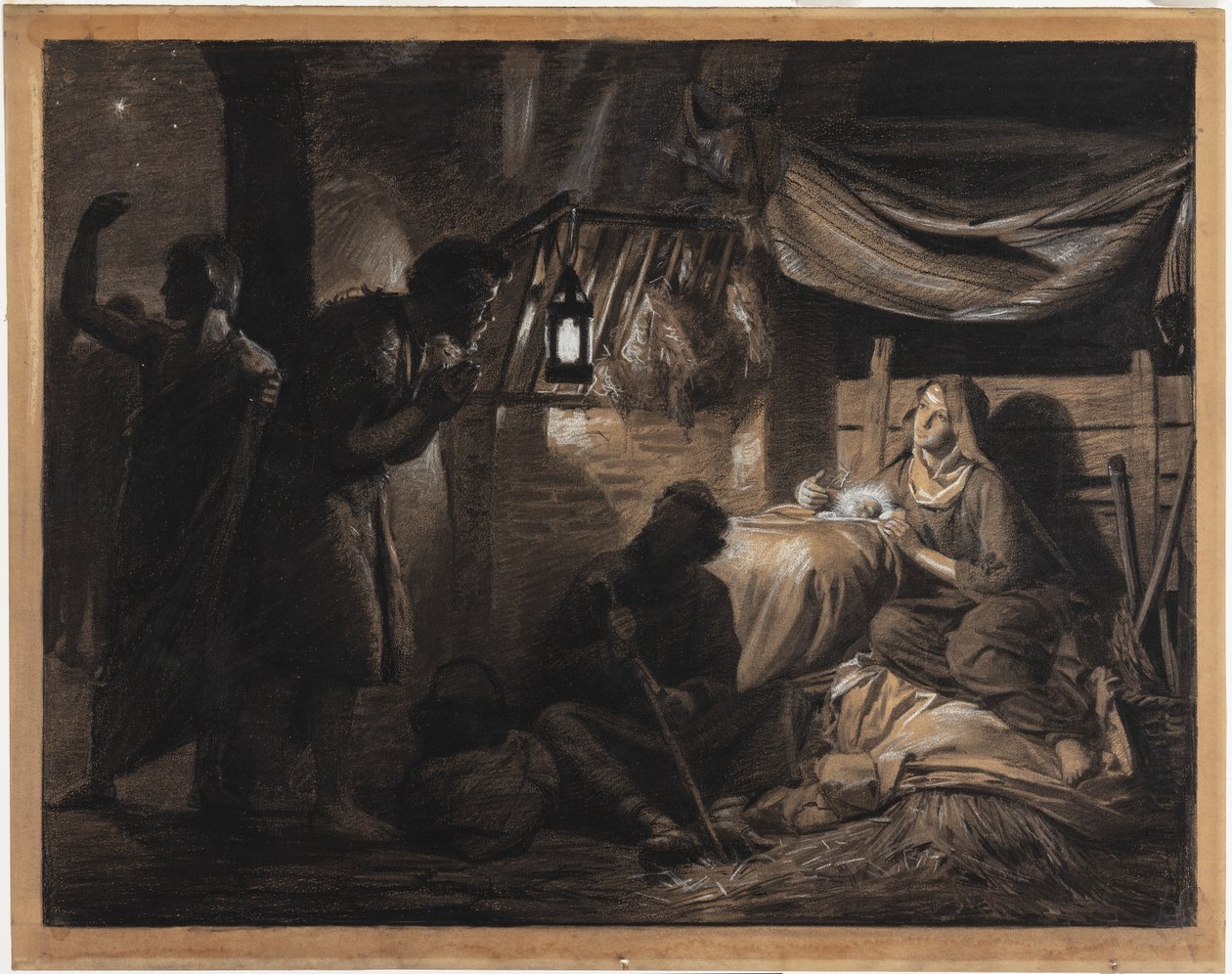 Tilbedelse av hyrdene av Carl Bloch