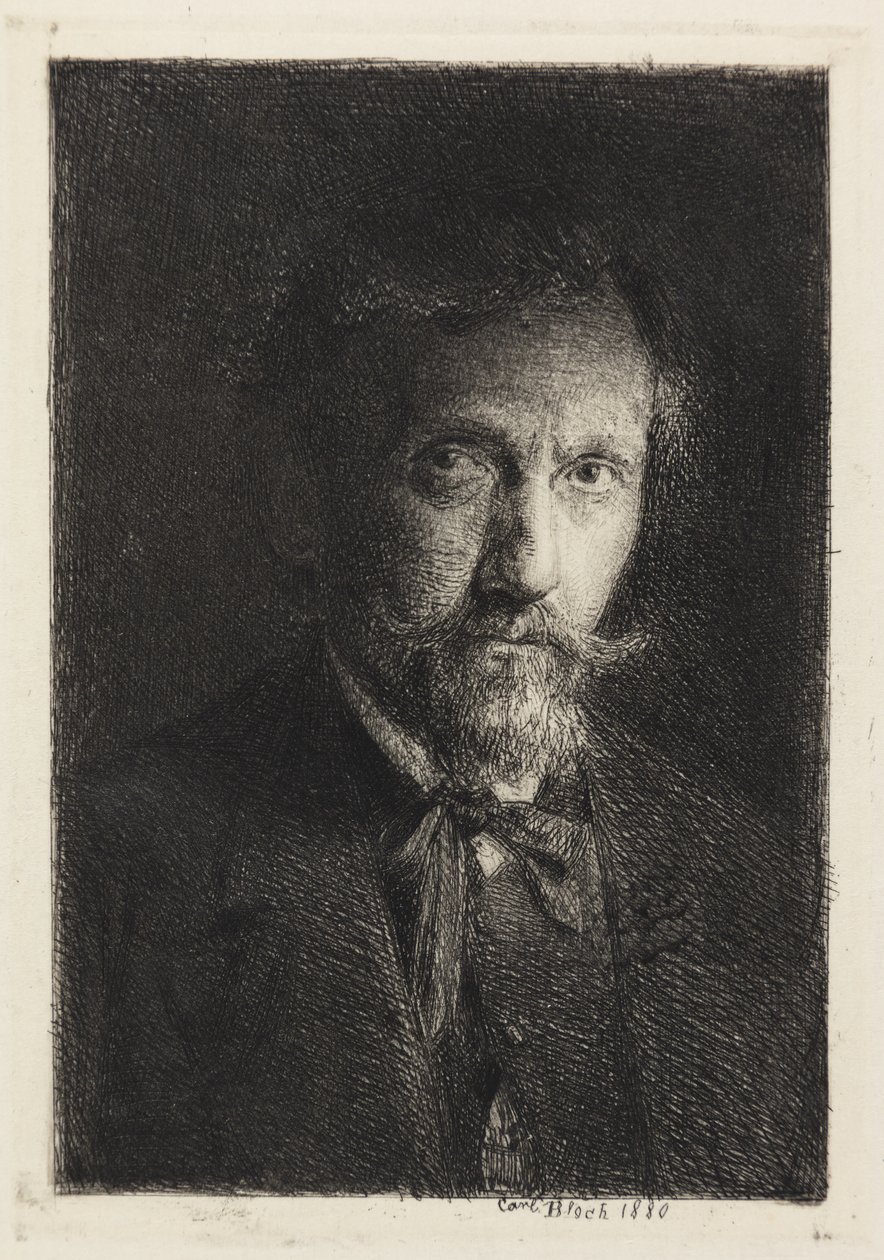 Selvportrett av Carl Bloch