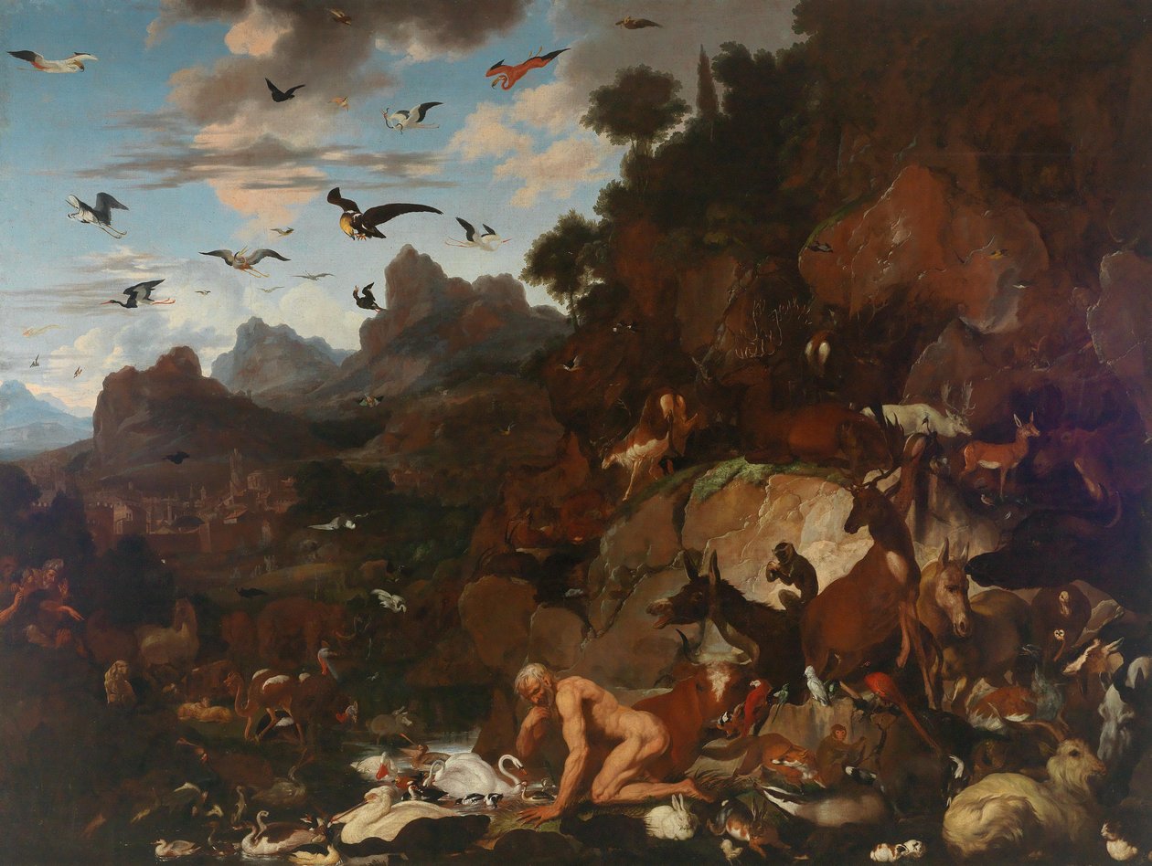 Nebukadnesars galskap, ca. 1680. av Carl Borromaus Andreas Ruthart