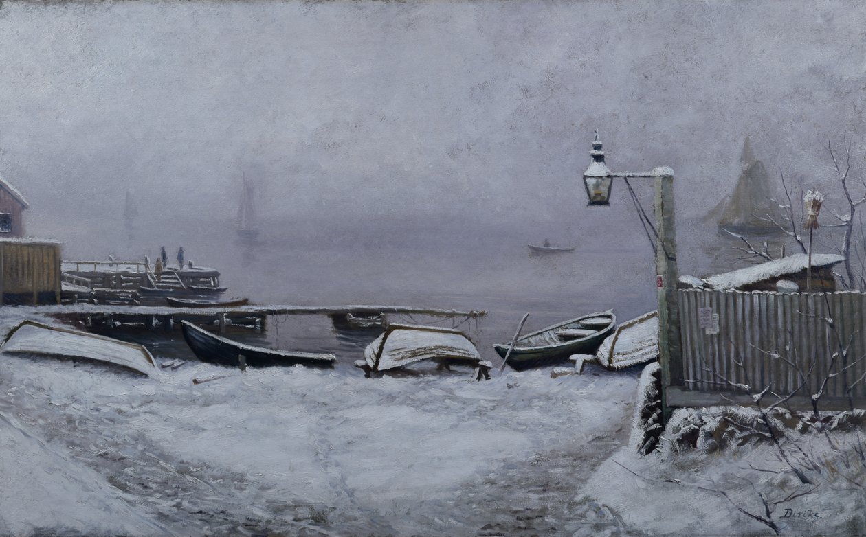 Desemberdag ved Drøbak av Carl Edvard Diriks