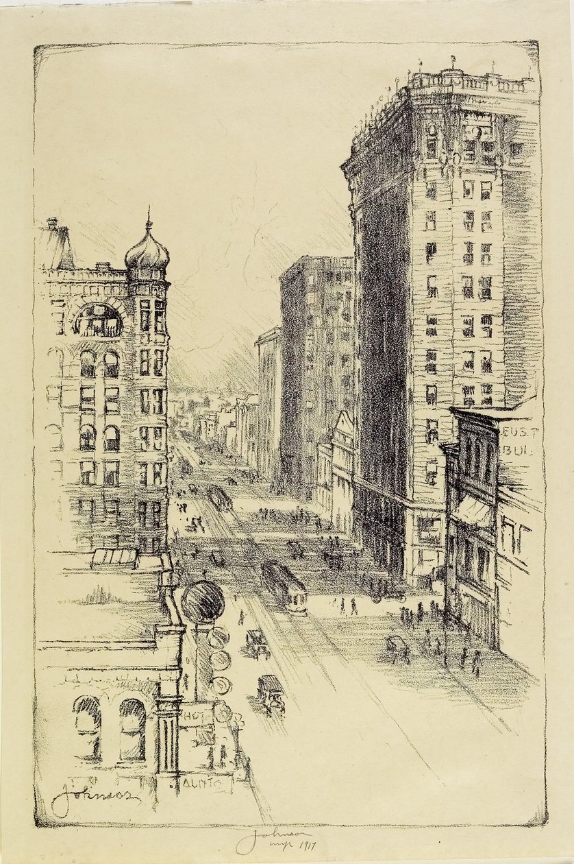 Hennepin Avenue nedenfor Sixth Street av Carl Edward Johnson