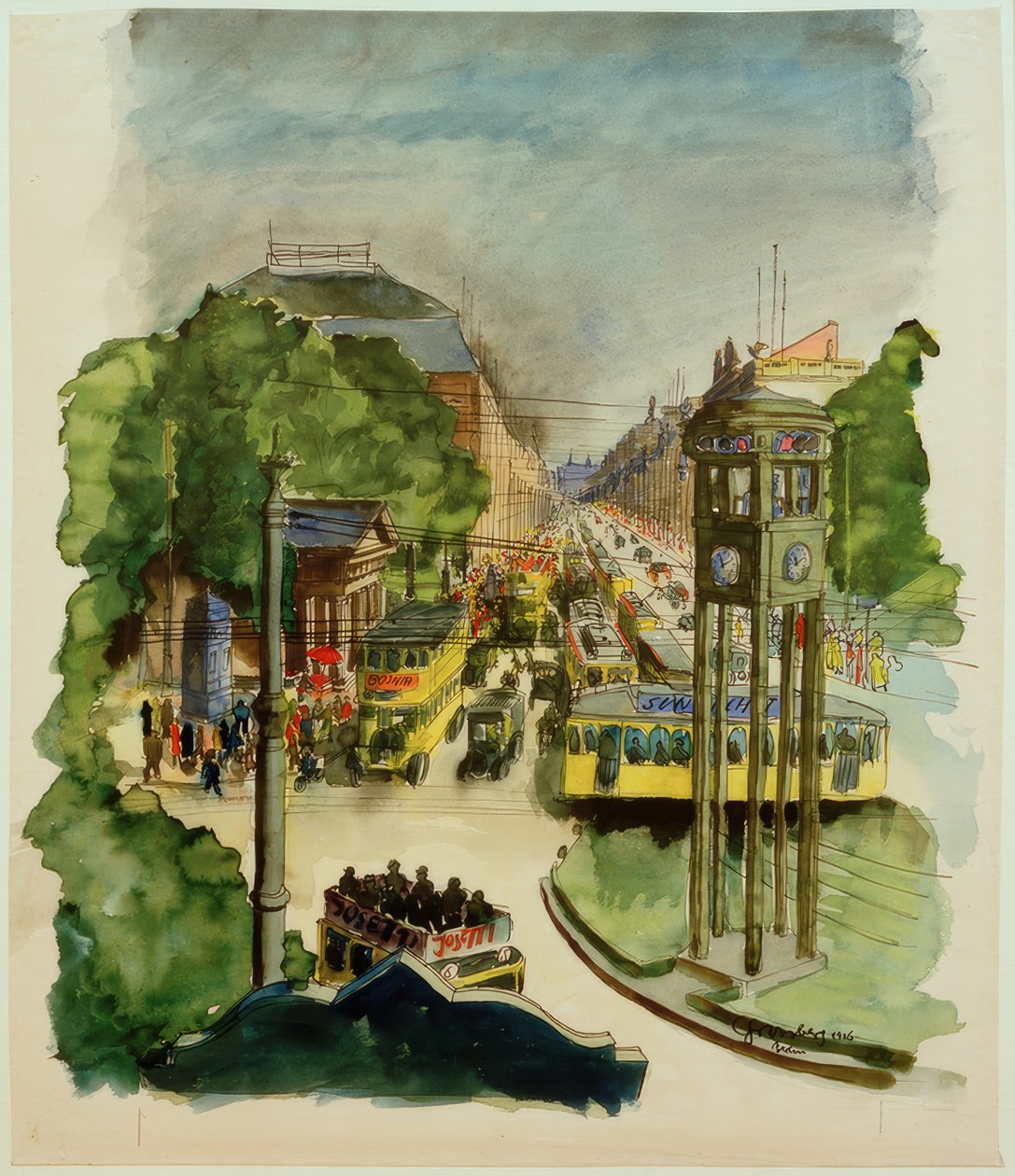 Carl Grossberg, Potsdamer Platz av Carl Grossberg