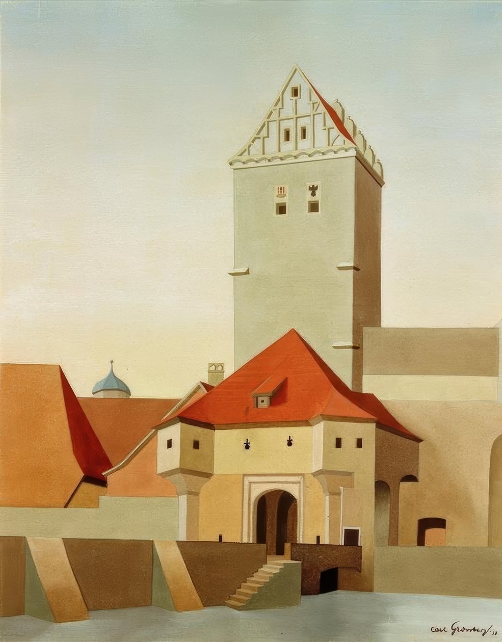 Dinkelsbühl – Rothenburger Tor av Carl Grossberg