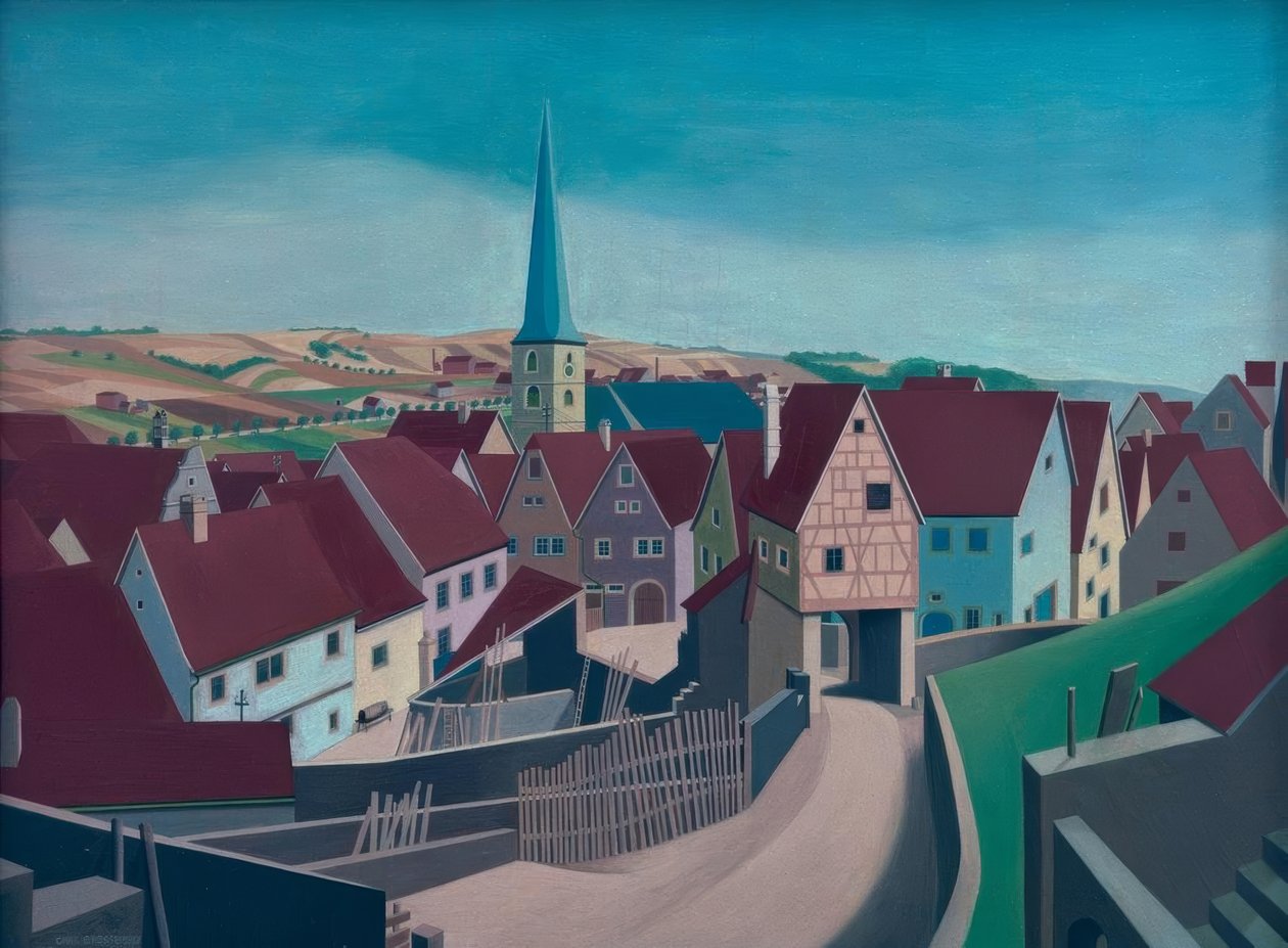 frankisk landsby av Carl Grossberg