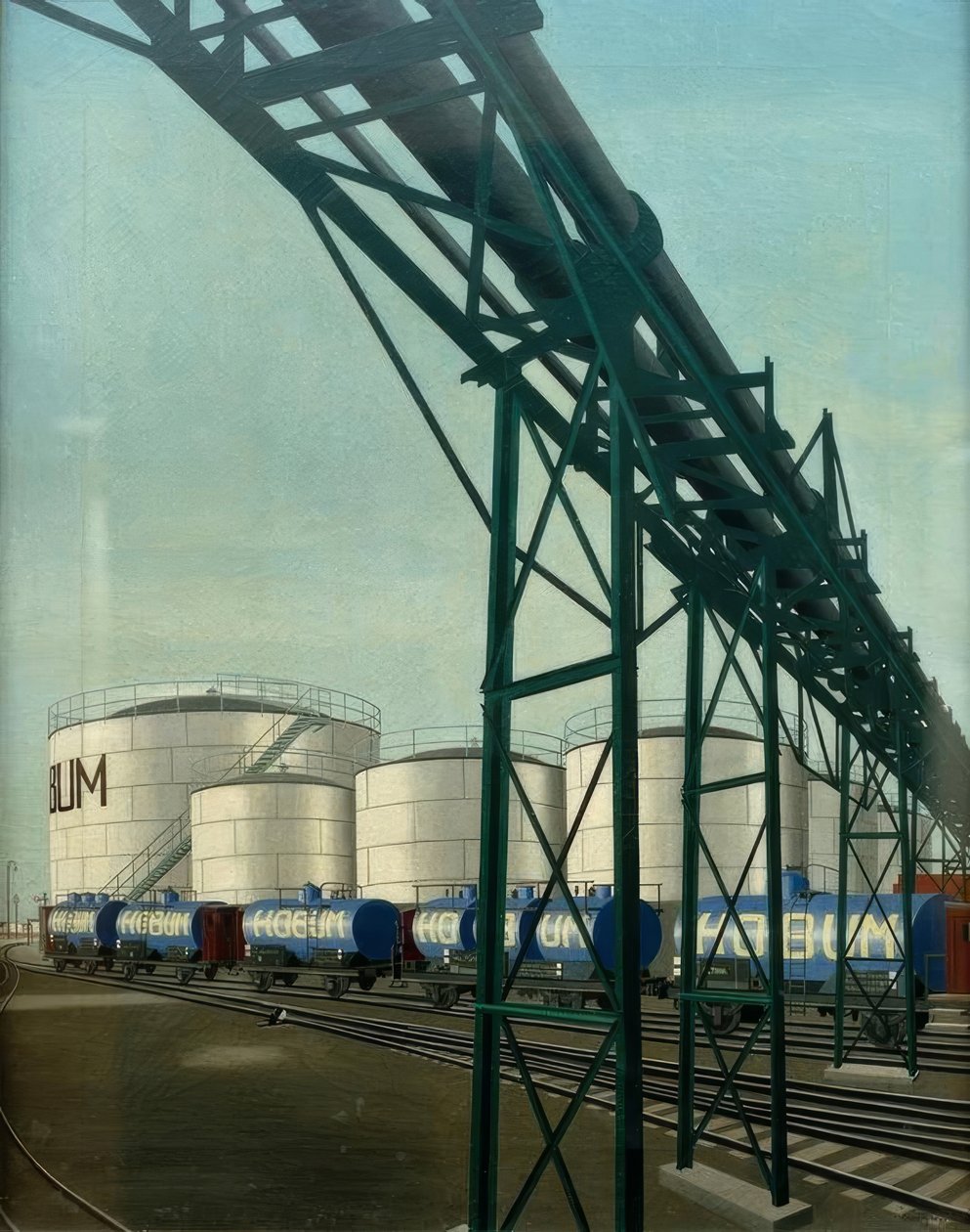 Hvite tanker (Hamburger Ölwerke) av Carl Grossberg