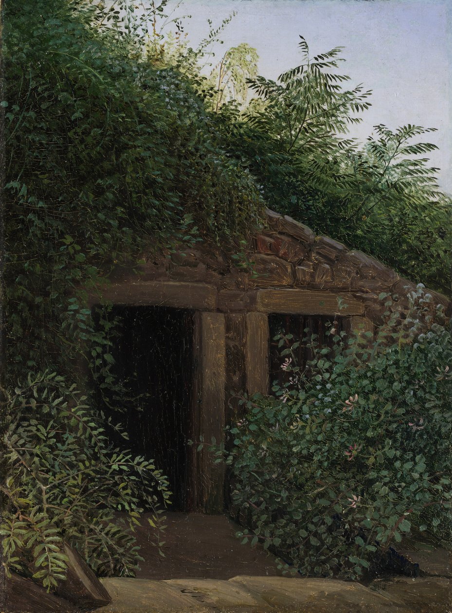 En gjengrodd minesjakt, ca. 1824. av Carl Gustav Carus