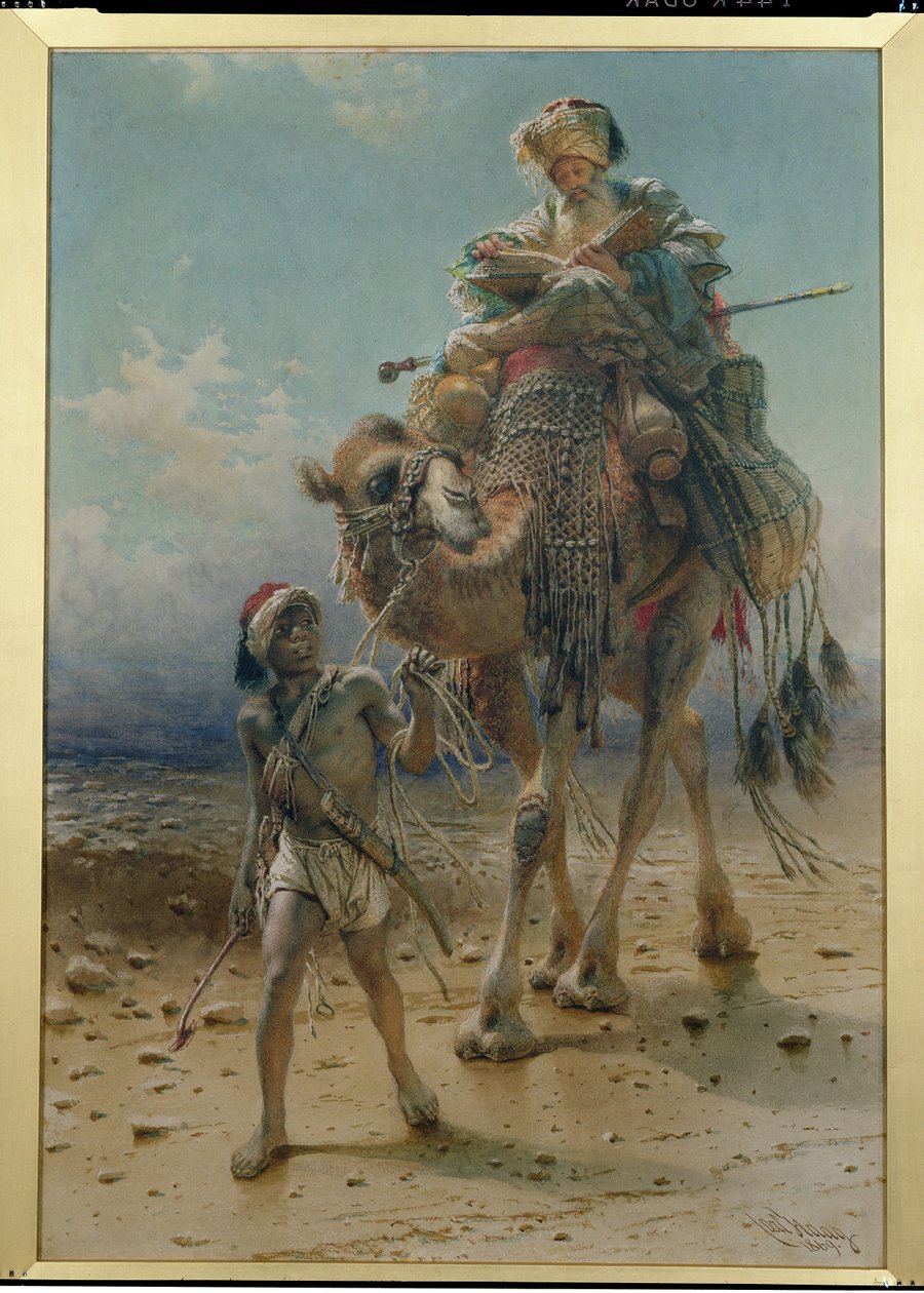 Krysser ørkenen, 1869 av Carl Haag