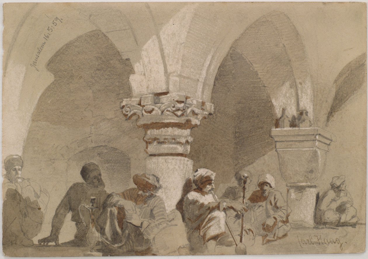 Piperøykere, Jerusalem av Carl Haag