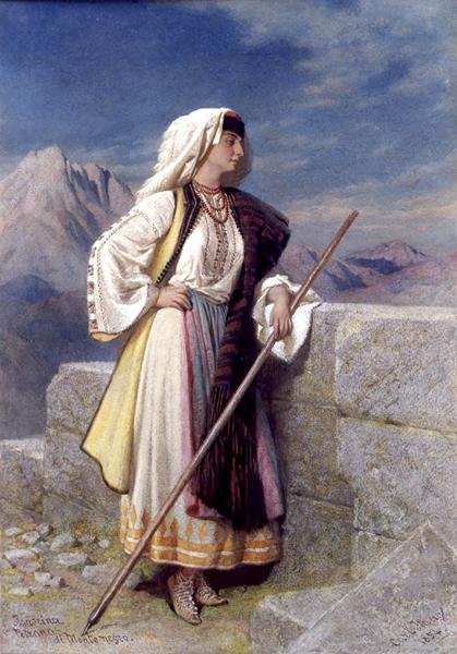 "Frøken Petrana fra Monte Negro" av Carl Haag