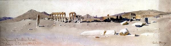 Restene av Zenobias palass, Palmyra av Carl Haag