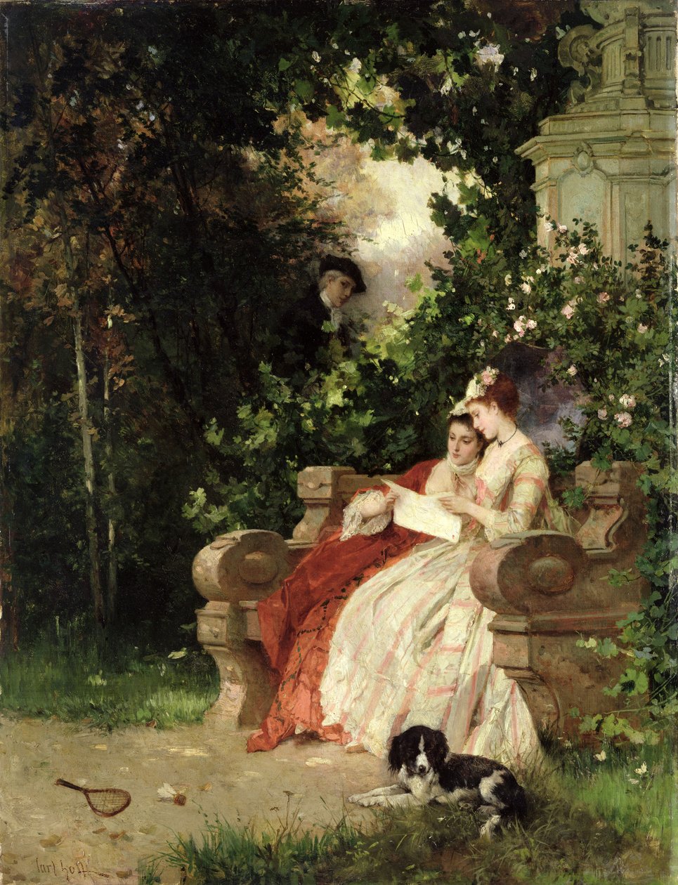 Avlytteren, 1868 av Carl Heinrich Hoff
