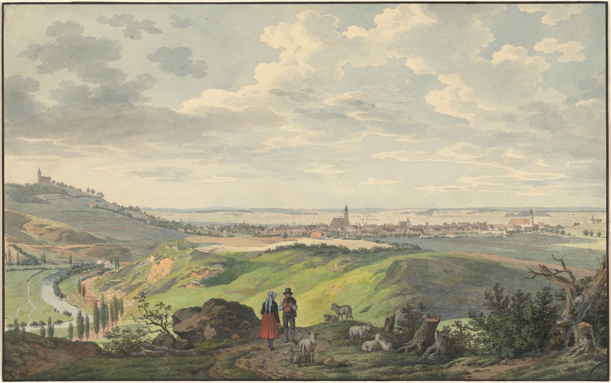 Byen Arnberg i Oberpfalz av Carl Heinzmann