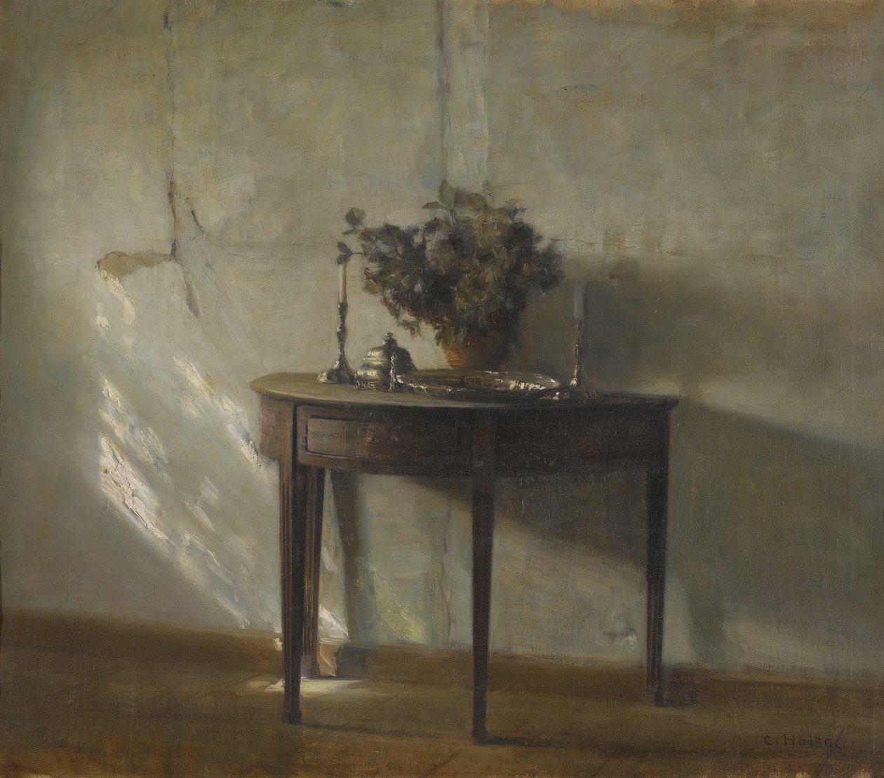 Et solbelyst interiør av Carl Holsoe