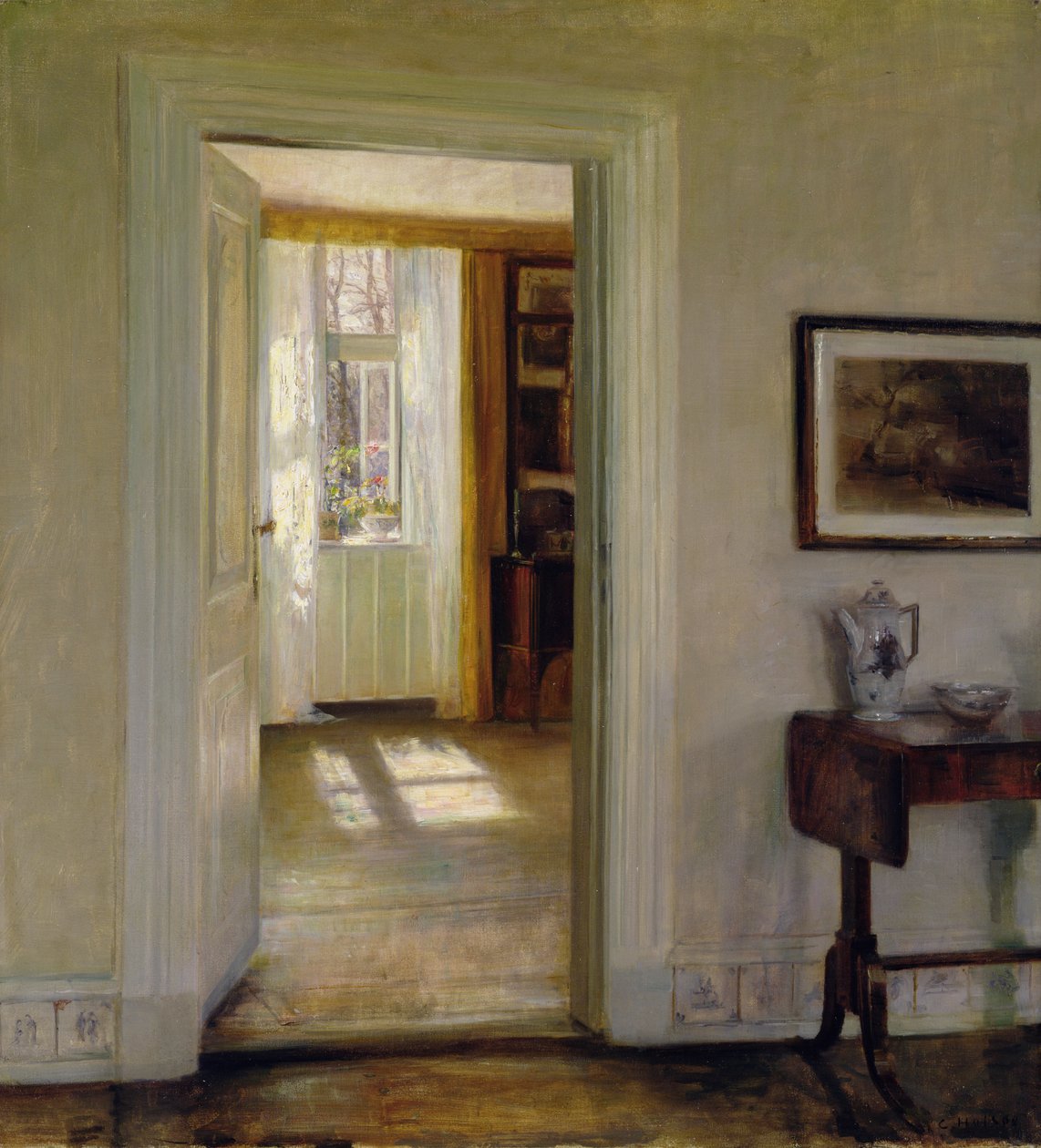 Interiør med hage av Carl Holsoe
