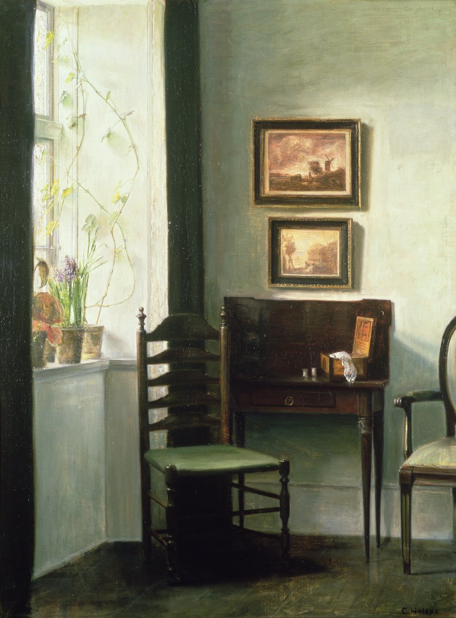 Solbelyst interiør av Carl Holsoe