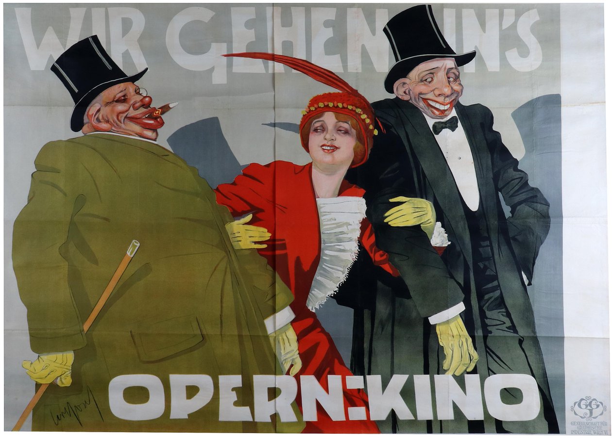 Vi går på opera kino, ca. 1905 av Carl Josef Pollak