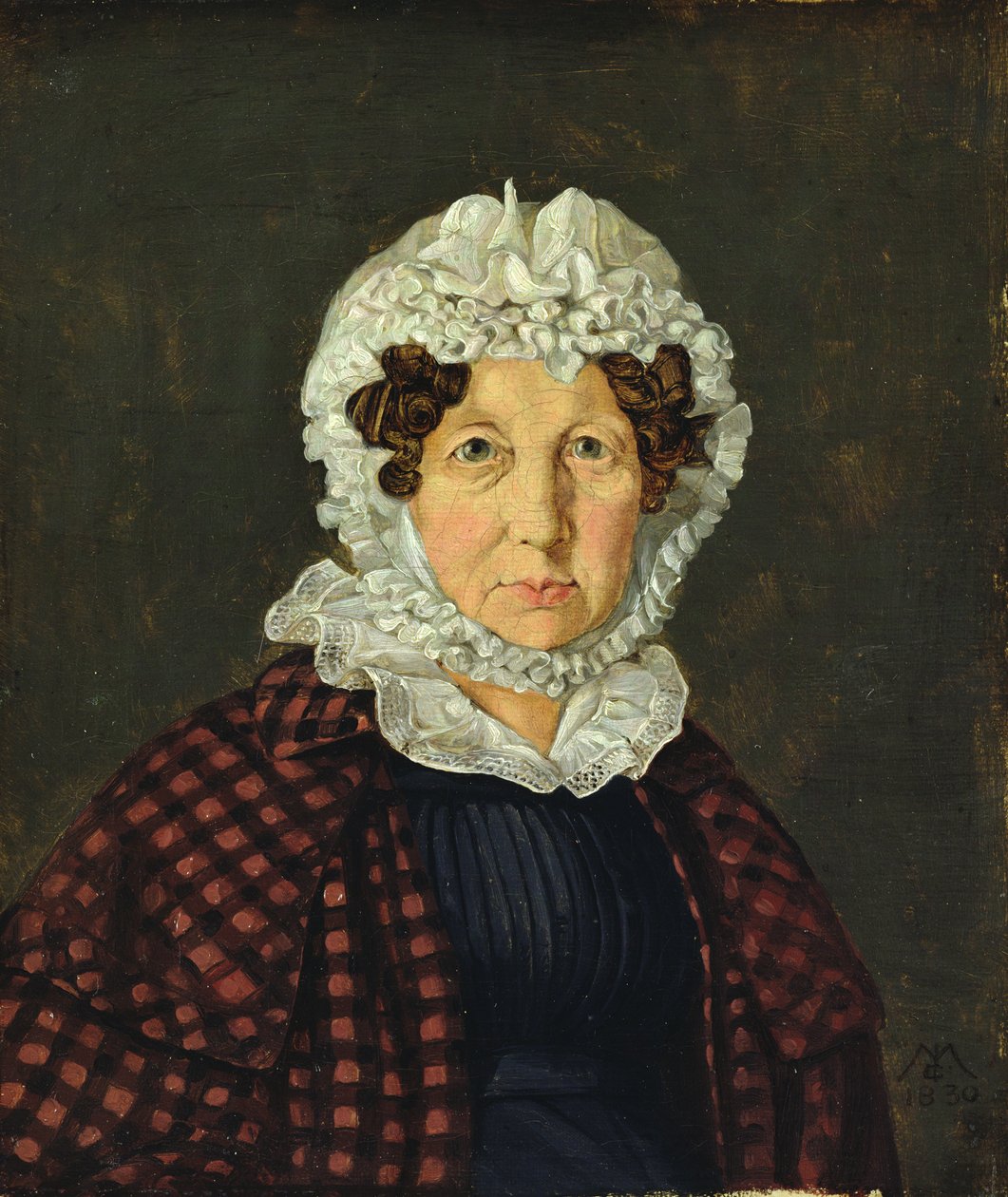 Maria Christine Hubbe, 1830 av Carl Julius Milde