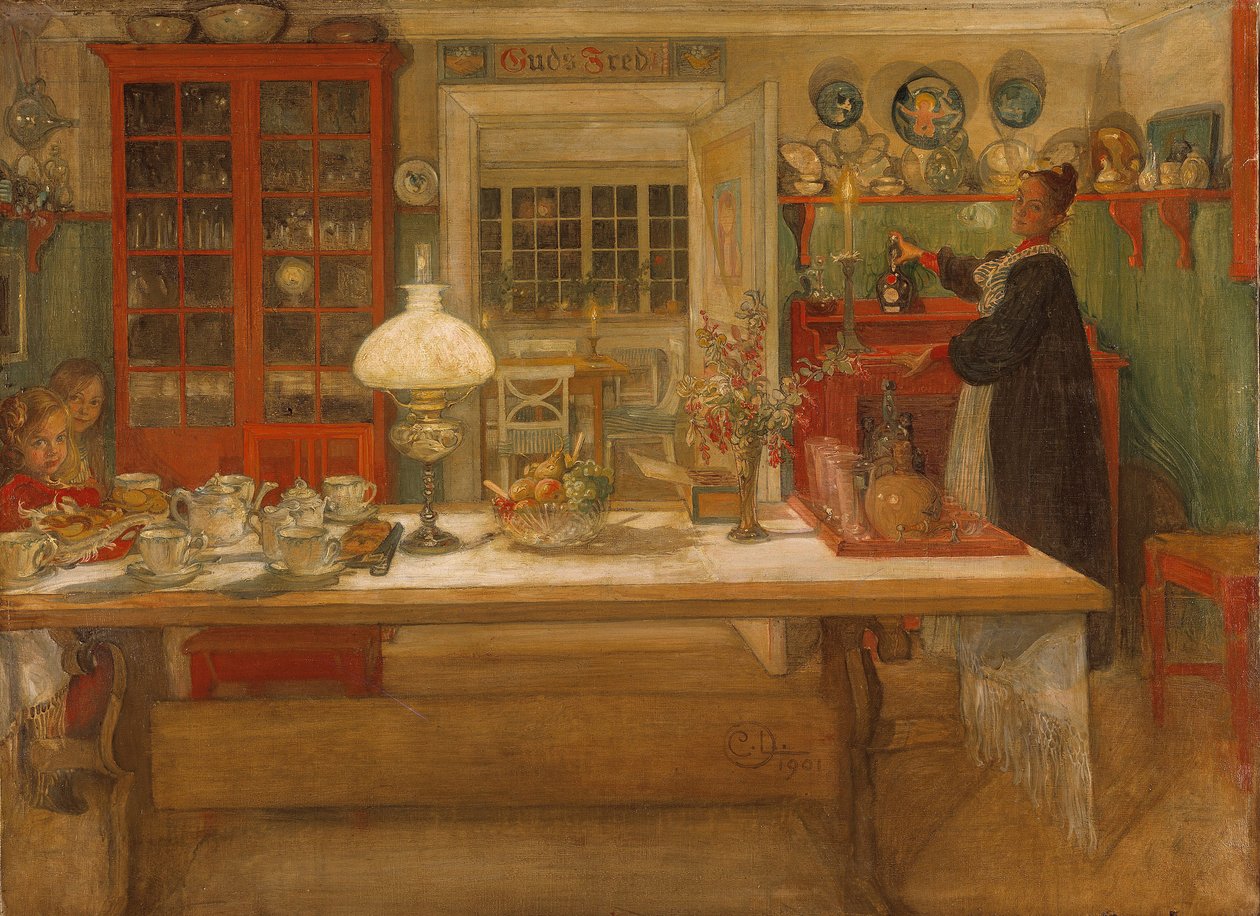 Gjør deg klar for et spill, 1901 av Carl Larsson