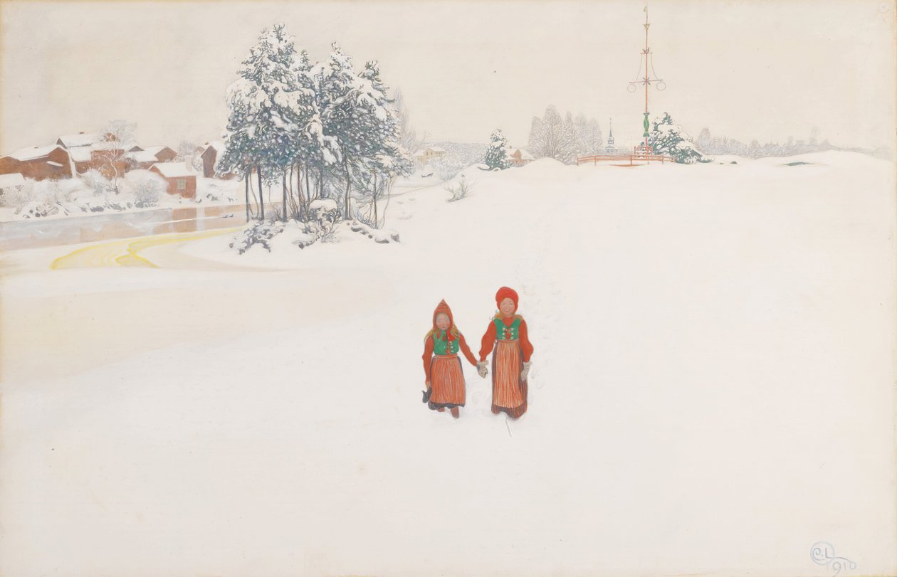 I snøen av Carl Larsson