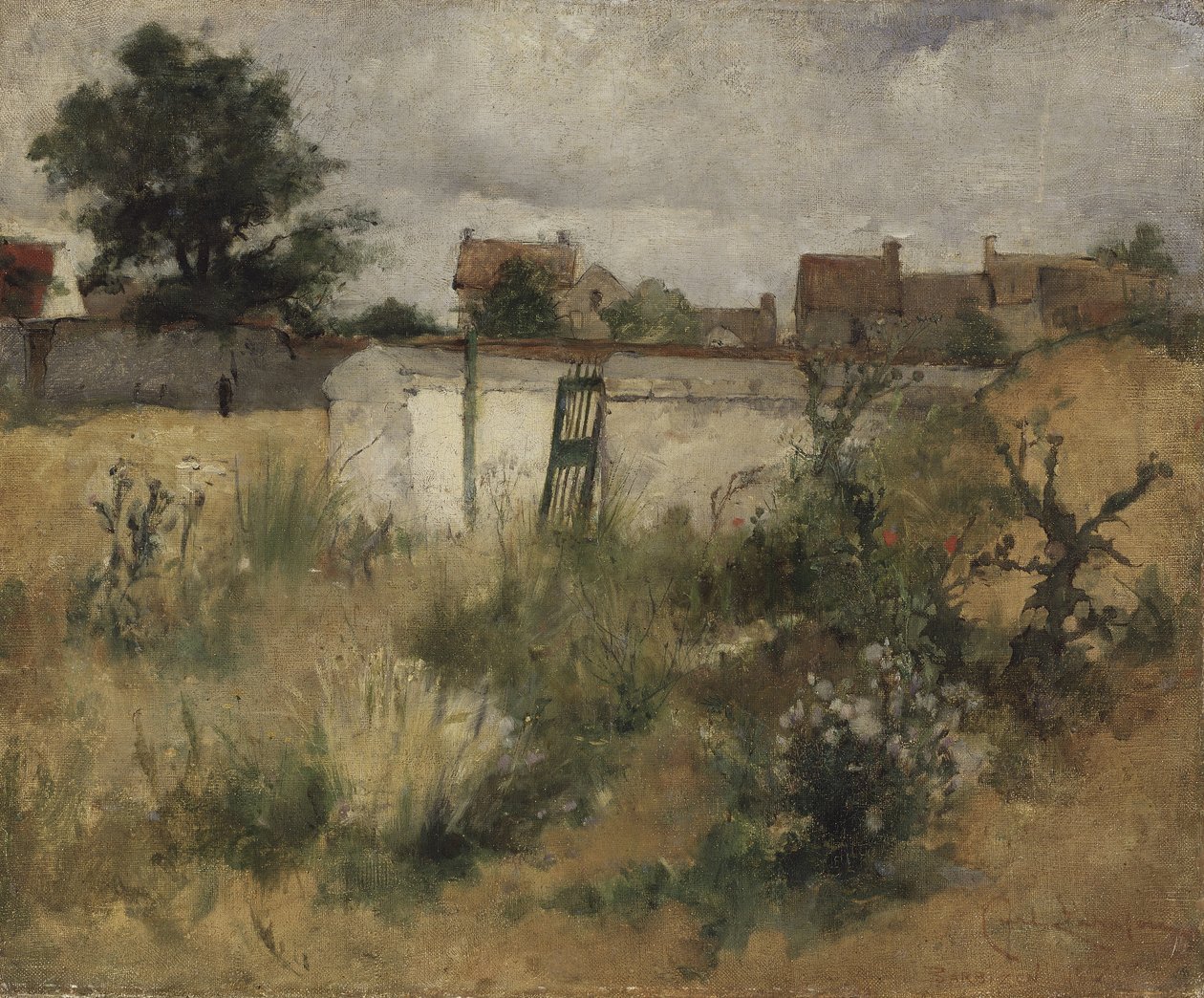 Landskapsstudie fra Barbizon, 1878 av Carl Larsson