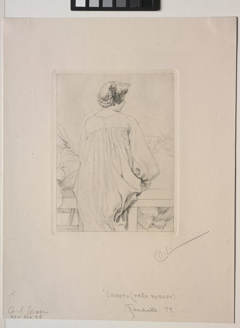 Lisbeth, sett bakfra av Carl Larsson