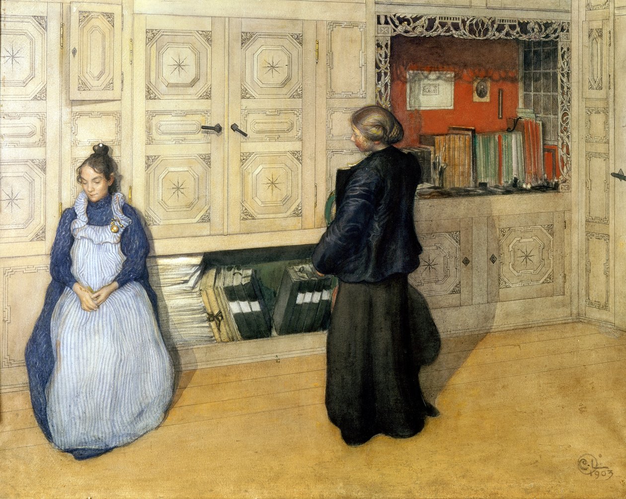 Mor og datter av Carl Larsson