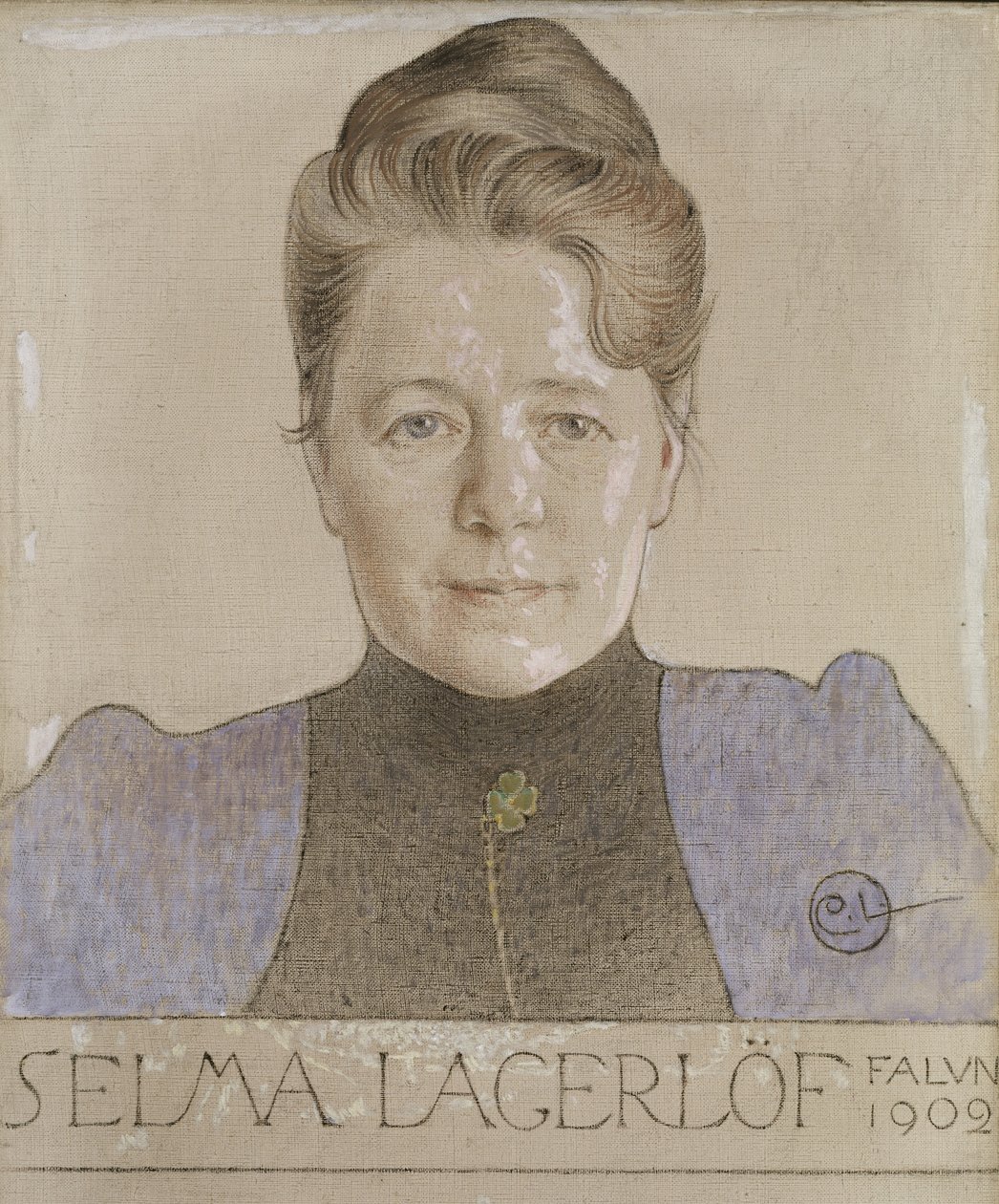 Selma Lagerlöf, 1902 av Carl Larsson
